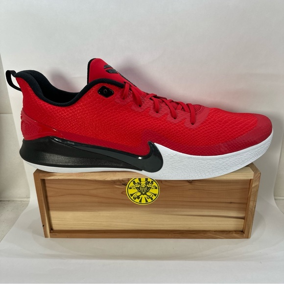 kobe red and white basketball shoes